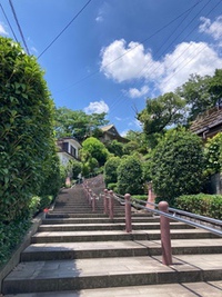 南洲神社参道からの階段