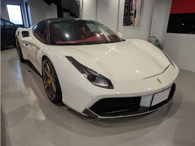 車両価格 2,730万円｜フェラーリ 488GTB F1 DCT｜F・S・Rカーボンエアロ／Fリフター／ロッソ内装／ホワイトステッチ／可変バルブ／社外アルミホイール／ローダウン