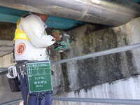 安積橋_施工状況-5（浮き上がり防止工）