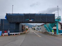 千代田歩道橋_施工状況-2（現場塗装工）