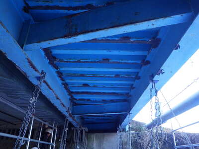 梅木橋歩道橋_①橋梁塗装工_施工前