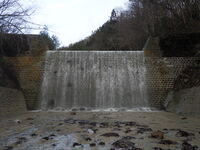 R4えん堤_施工状況-7（目地充填工)