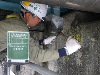 安積橋_施工状況-7（浮き上がり防止工）