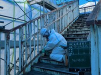 千代田歩道橋_施工状況-3（現場塗装工）