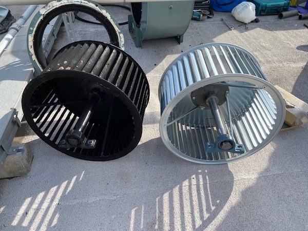 送風機部品取替