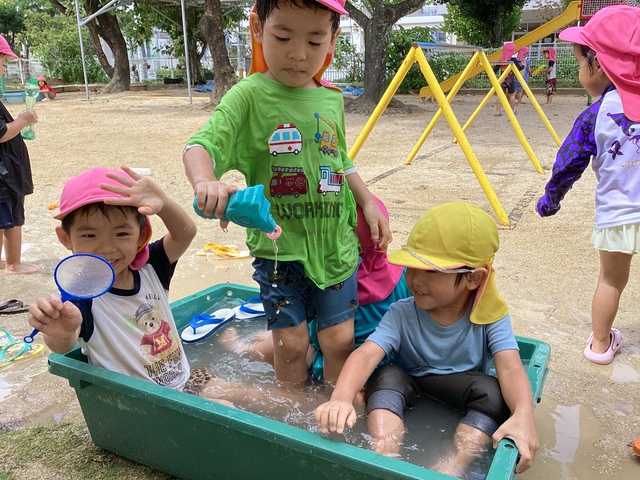 水遊び