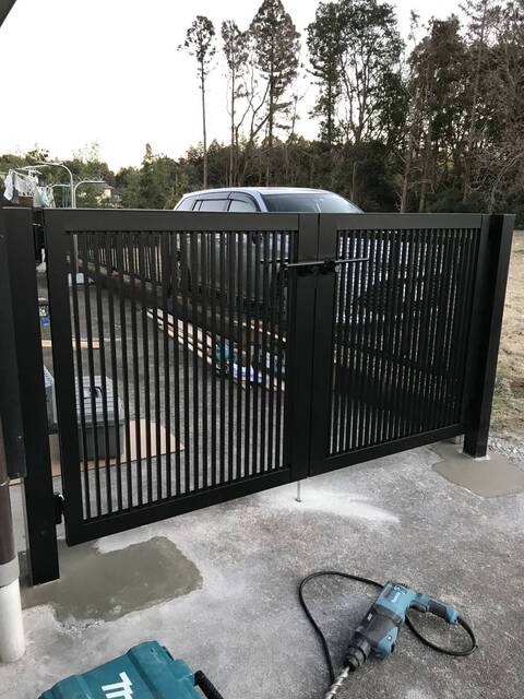 茨城県龍ケ崎市｜門扉取付工事｜O様