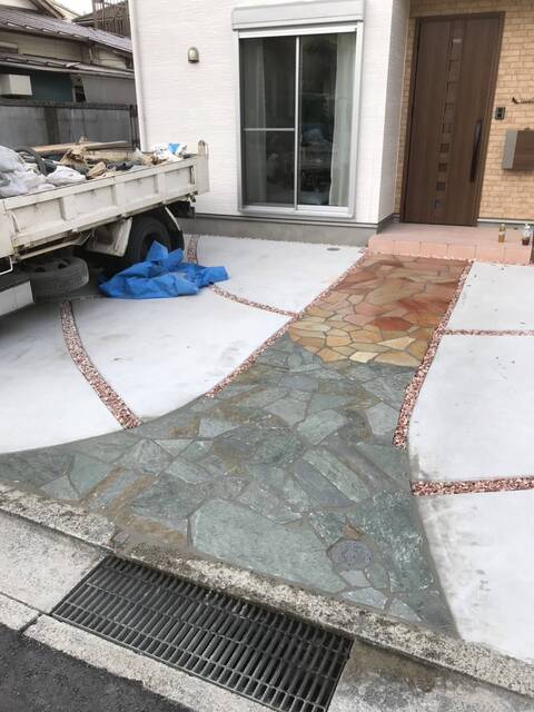  茨城県龍ケ崎市｜乱形石工事｜M様