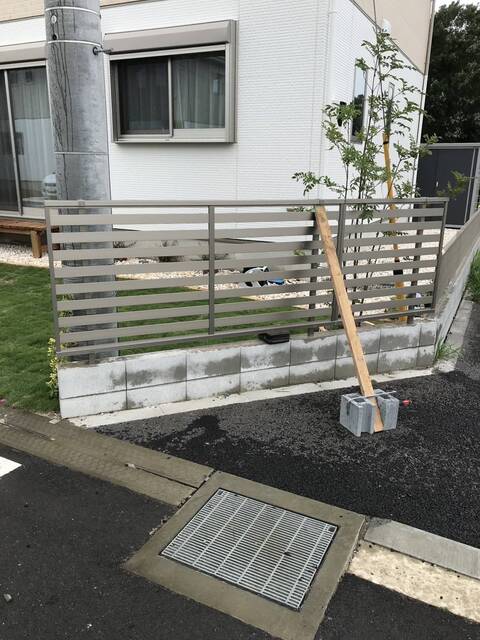 茨城県龍ケ崎市｜ブロック積み、フェンス工事｜Y様