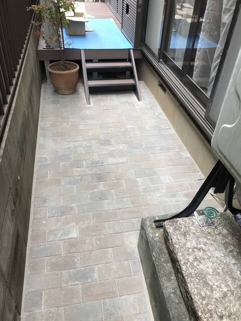 千葉県柏市｜インターロッキング、デッキ工事｜O様