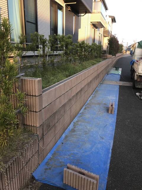 千葉県印西市｜ブロック積み工事｜A様