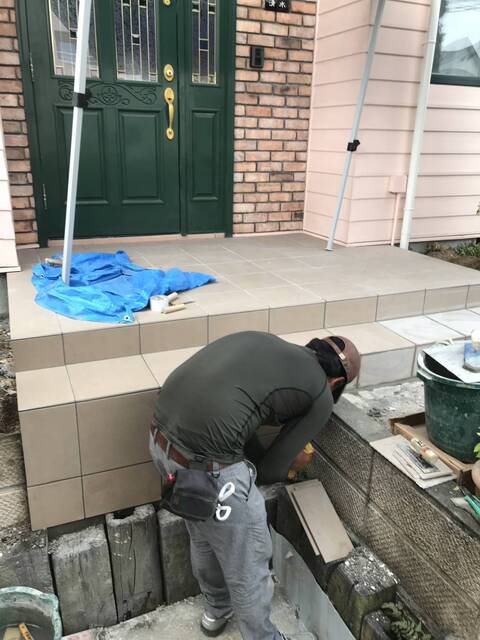茨城県土浦市｜玄関タイルリフォーム工事｜S様