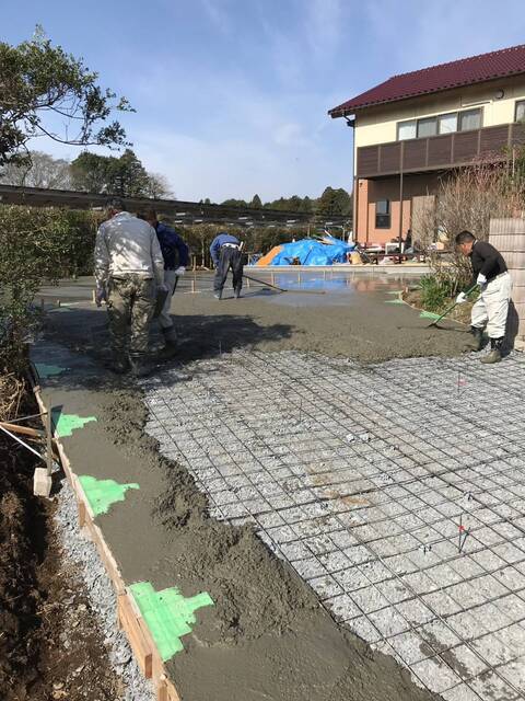 茨城県龍ケ崎市｜土間打設工事｜W様