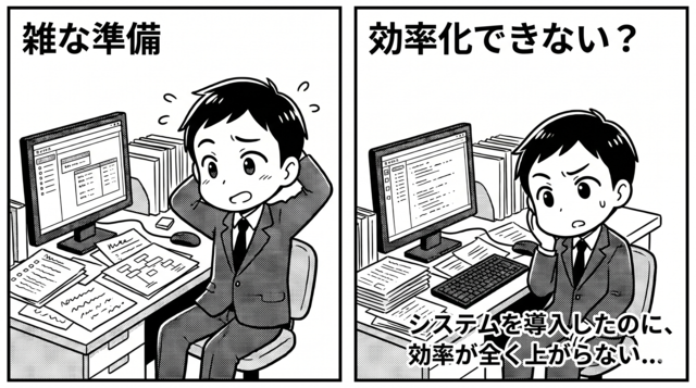 販管システム手間
