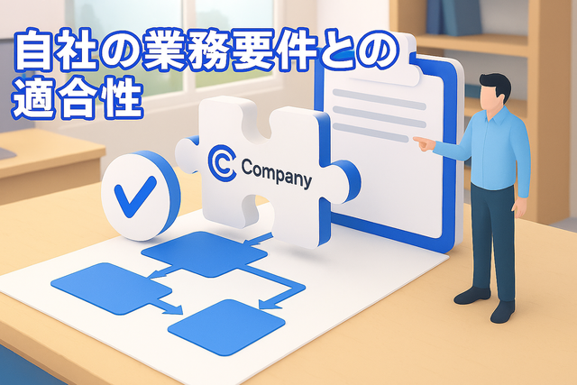 自社の業務要件との適合性