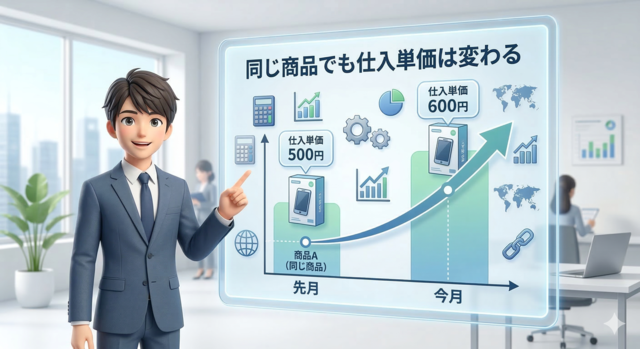 同じ商品でも仕入単価は変わる