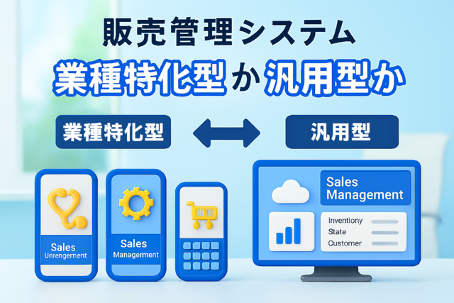 販売管理システム業種特化型か汎用型か