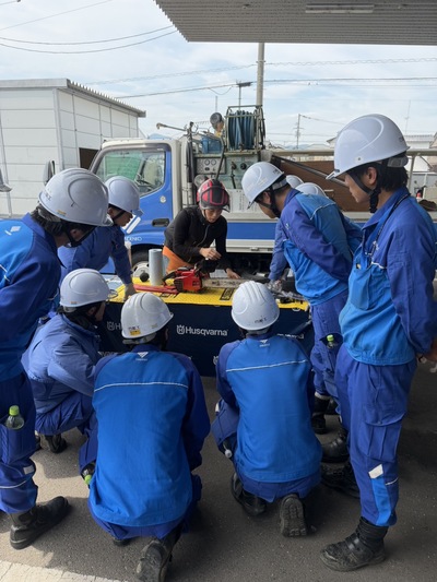 四電工株式会社様にチェンソー安全講習を実施しました