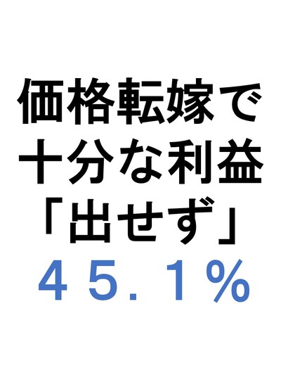 県内企業における仕入れ価格および価格転嫁に関する調査結果
