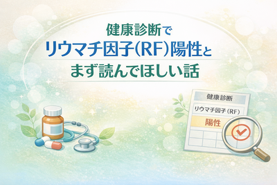 健康診断でリウマチ因子（RF）陽性と言われたら、まず読んでほしい話