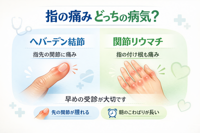 手指の痛みはへバーデン結節？リウマチ？八尾市のリウマチ専門医が見分け方を解説