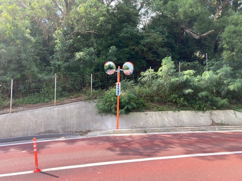 豊見城市　カーブミラー復旧