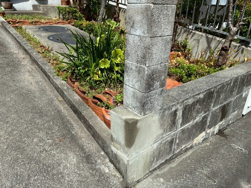 南城市　F様邸　ブロック塀補修