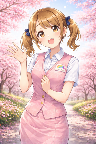 桜とワク美