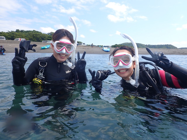 沖ノ島ビーチで体験ダイビング｜千葉県館山市の沖ノ島ダイビングサービスマリンスノー