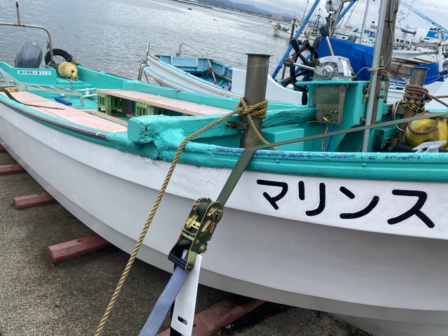 とりあえず台風対策で船の固定を万全にしておきました(;^_^A｜千葉県館山市の沖ノ島ダイビングサービスマリンスノー