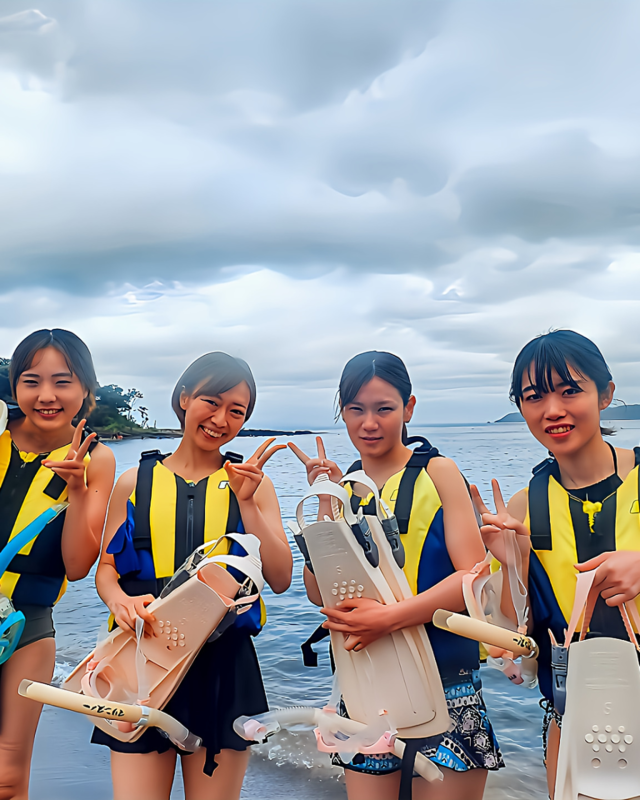 夏休みに女子旅で楽しむ千葉県館山市・沖ノ島海水浴場のシュノーケリング体験｜初心者にも安心