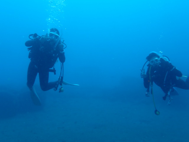 沖ノ島で2ボート（沈船・黒根）＆ナイトダイビング｜千葉県館山市の沖ノ島ダイビングサービスマリンスノー