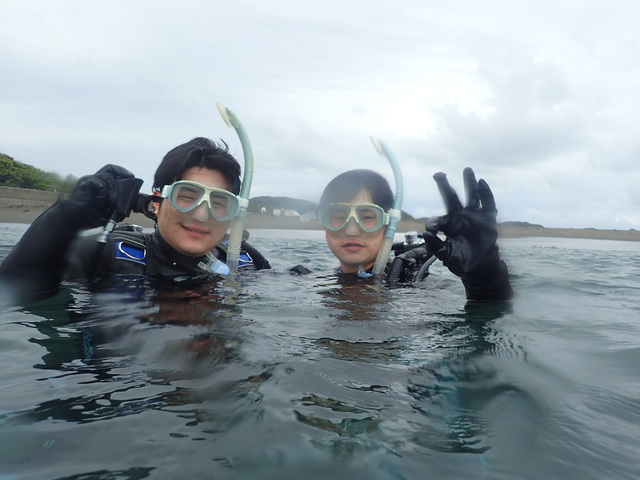 沖ノ島ビーチで体験ダイビング｜千葉県館山市の沖ノ島ダイビングサービスマリンスノー