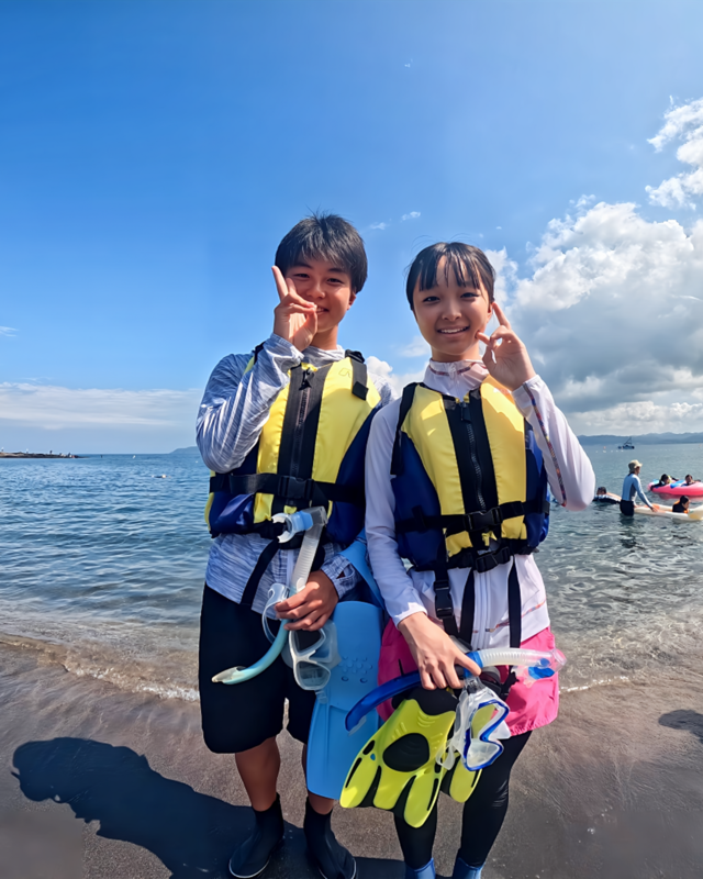 夏休みは沖ノ島海水浴場で家族や友人と安心・安全なシュノーケリング体験を楽しみませんか？