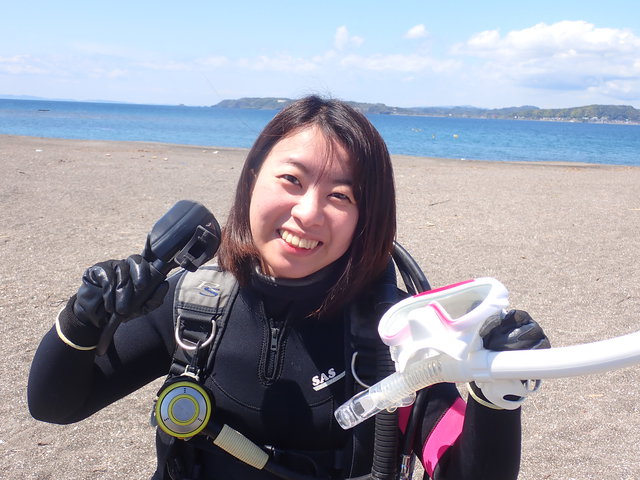 沖ノ島ビーチで体験ダイビング｜千葉県館山市の沖ノ島ダイビングサービスマリンスノー