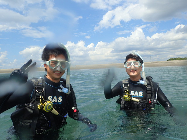 沖ノ島ビーチで体験ダイビング｜千葉県館山市の沖ノ島ダイビングサービスマリンスノー