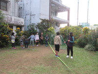 令和3年12月7日　スラックラインとモルック