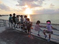 令和3年11月12日　夕陽＆インディアンオーク号