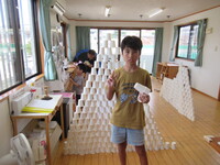 R06/06/25カプラ、紙コップ、ドミノ、遊び