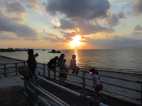 令和3年11月12日　夕陽＆インディアンオーク号