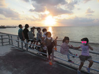 令和3年11月12日　夕陽＆インディアンオーク号