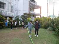 令和3年12月7日　スラックラインとモルック