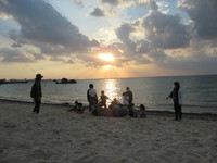 令和3年11月12日　夕陽＆インディアンオーク号