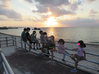 令和3年11月12日　夕陽＆インディアンオーク号