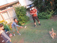 令和3年12月7日　スラックラインとモルック