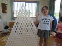 R06/06/25カプラ、紙コップ、ドミノ、遊び