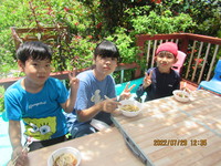 令和4年7月29日流しそうめん＆プール遊び