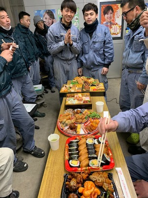 有限会社YUKYOU　仕事納め　実習生