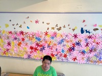 ふれあいの里　壁画　９月　花畑