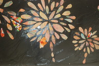 ふれあいの里　壁画　８月　花火